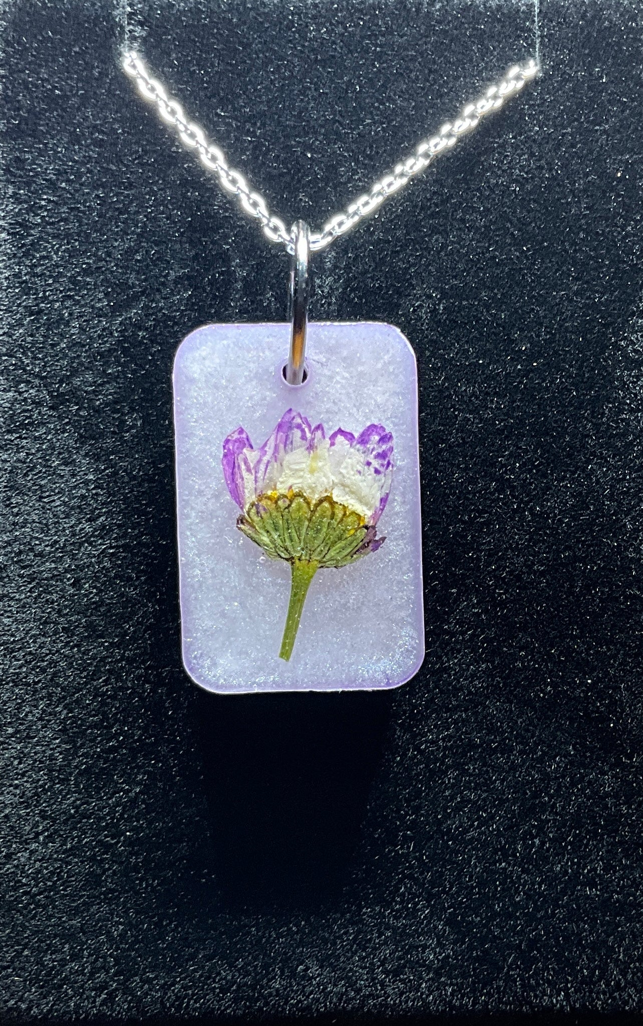 Pink and White Flower Necklace