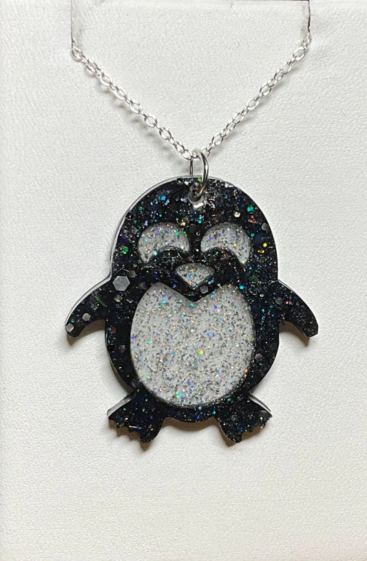 Playful Penguin Necklace
