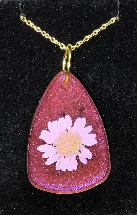 Pink Daisy Pink Necklace