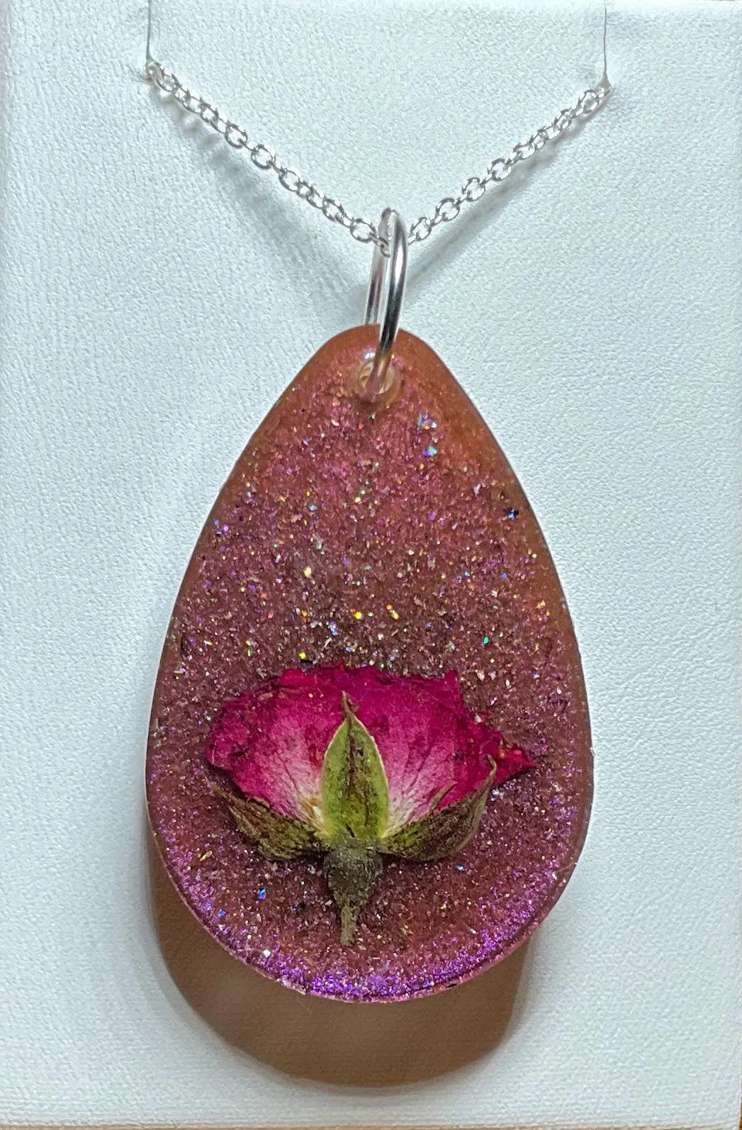 Rose Necklace - 2 in 1 Pink