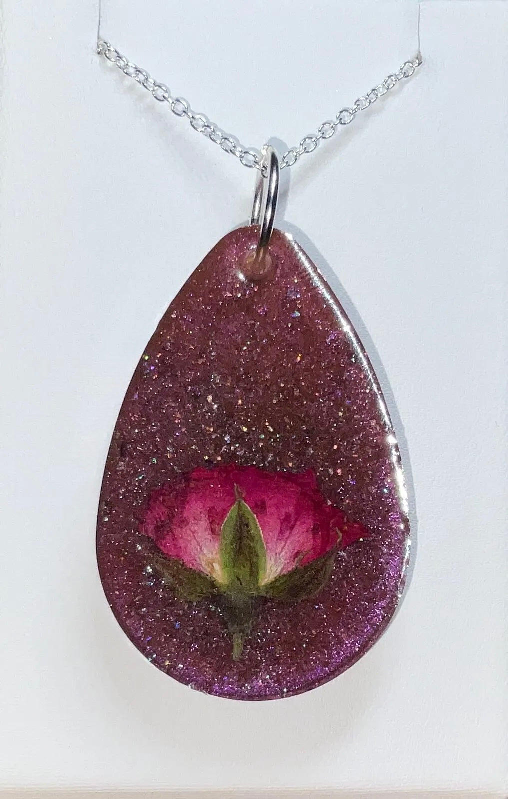 Rose Necklace - 2 in 1 Pink
