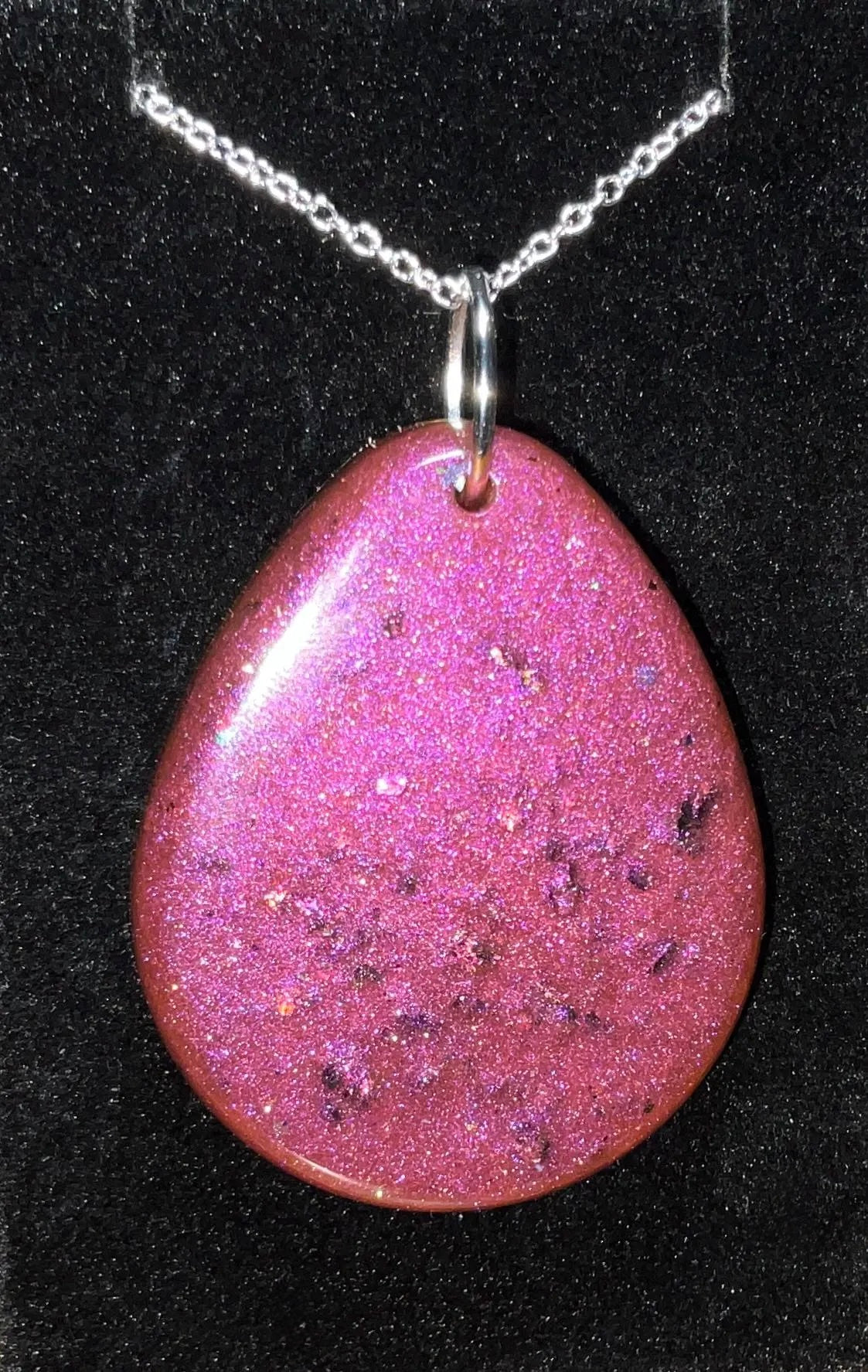 Rose Necklace - Pink/White