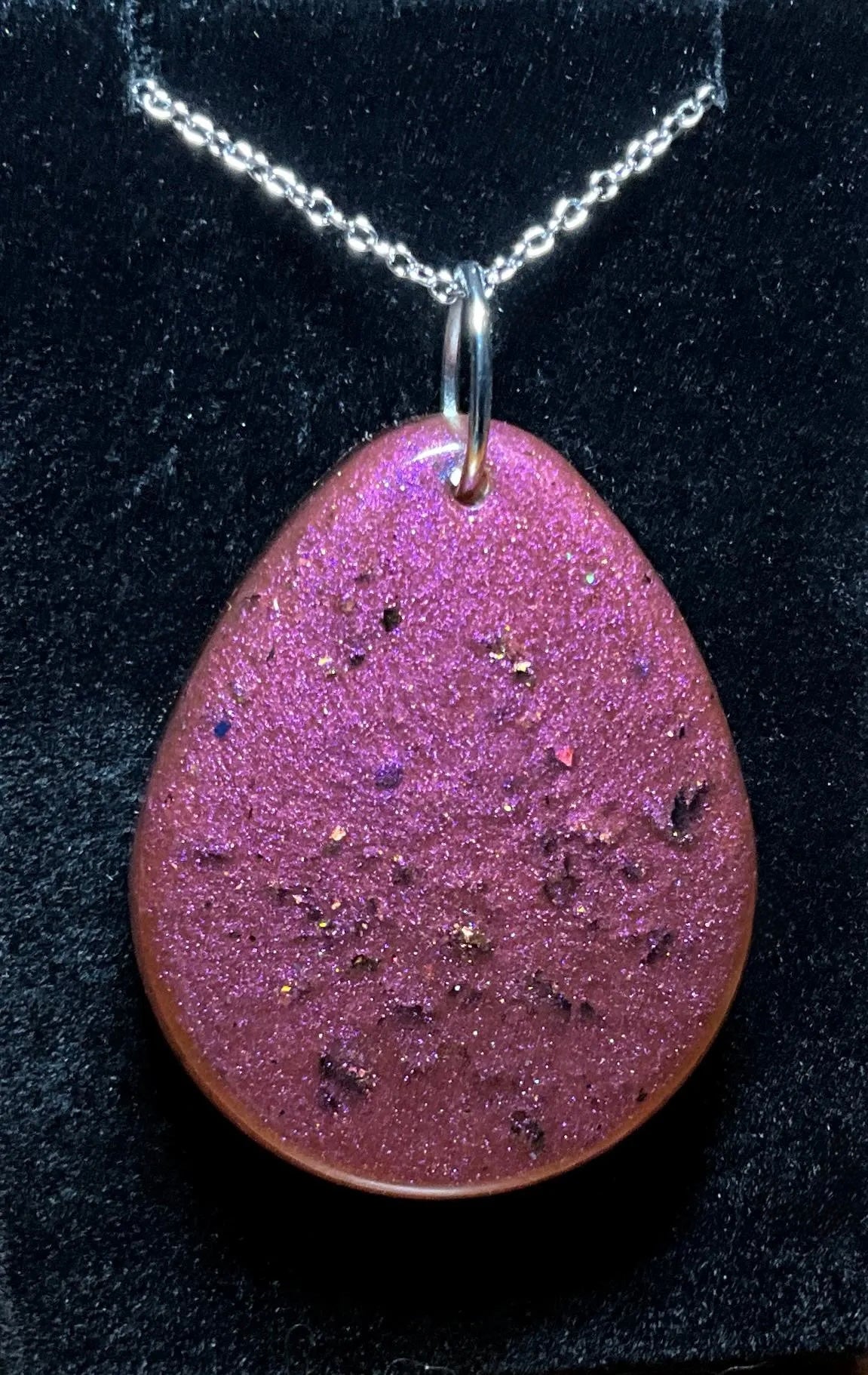 Rose Necklace - Pink/White