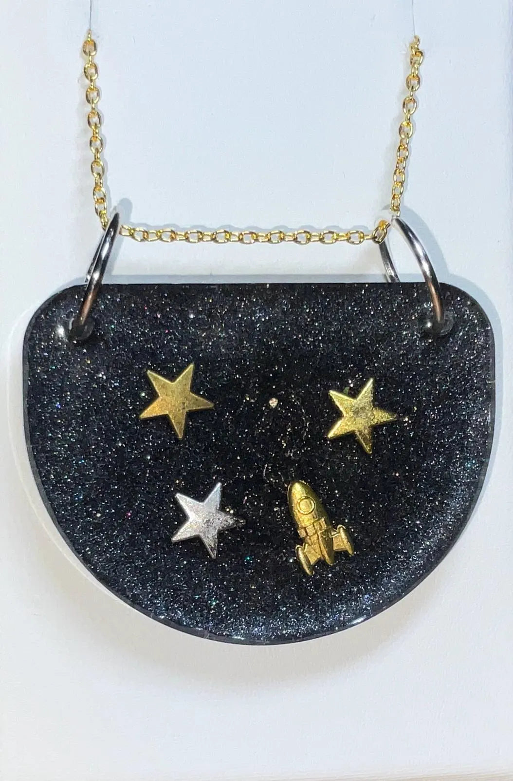 Halskette mit Weltraumreisemotiv – 2 in 1