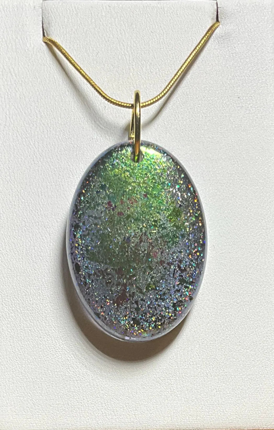 Yellow Flower Holographic Necklace