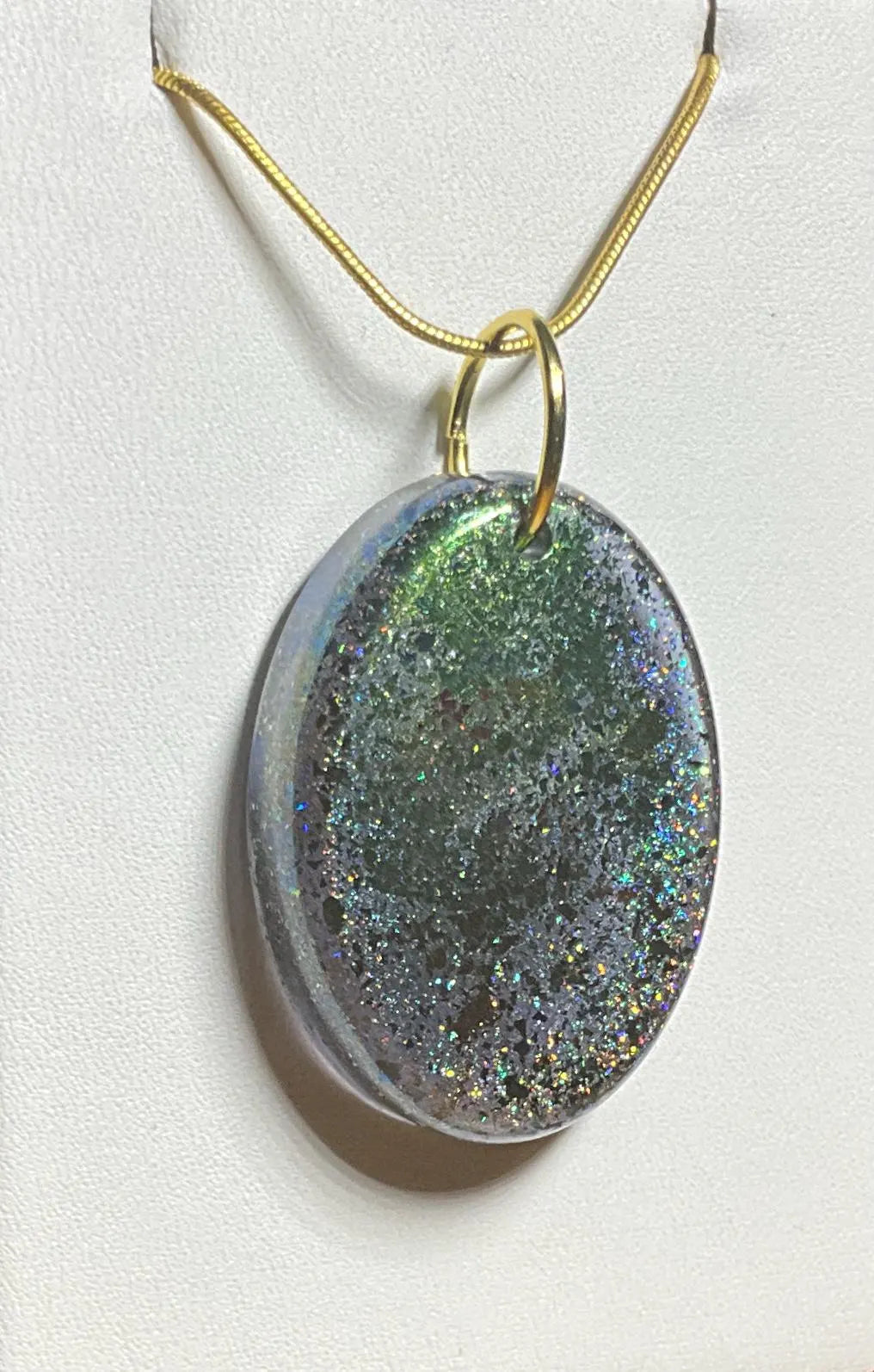 Yellow Flower Holographic Necklace