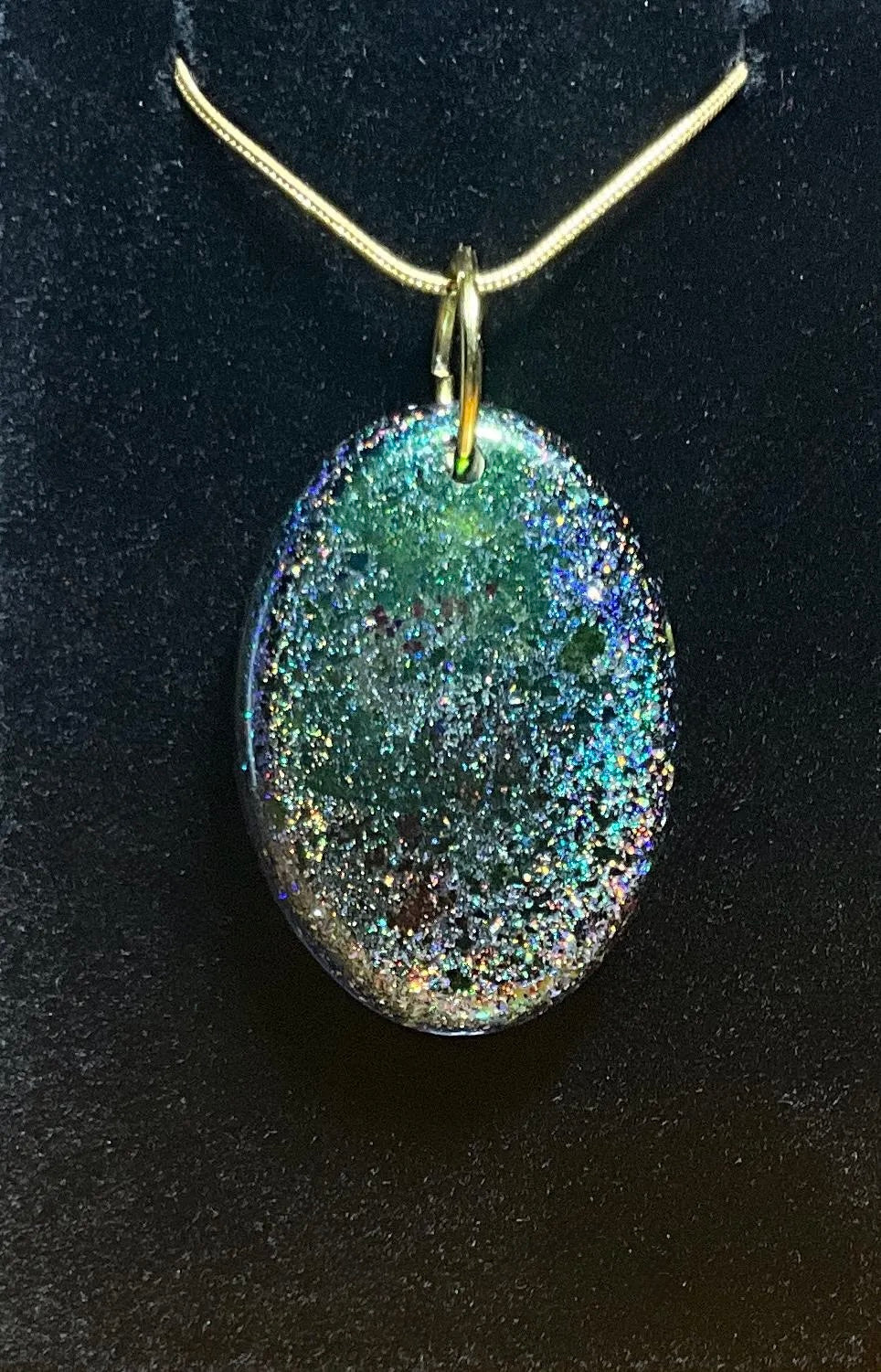Yellow Flower Holographic Necklace