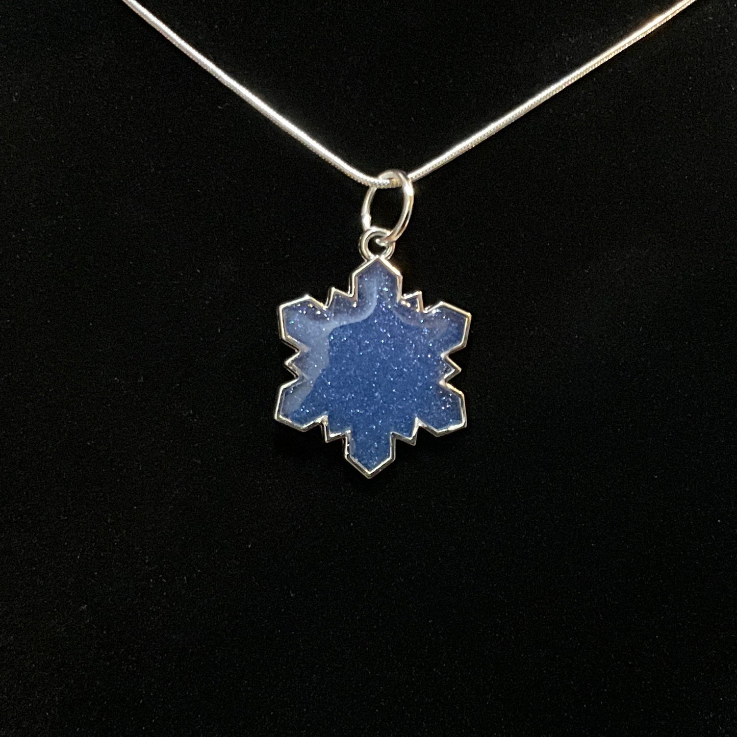 Schneeflockenkette Silber