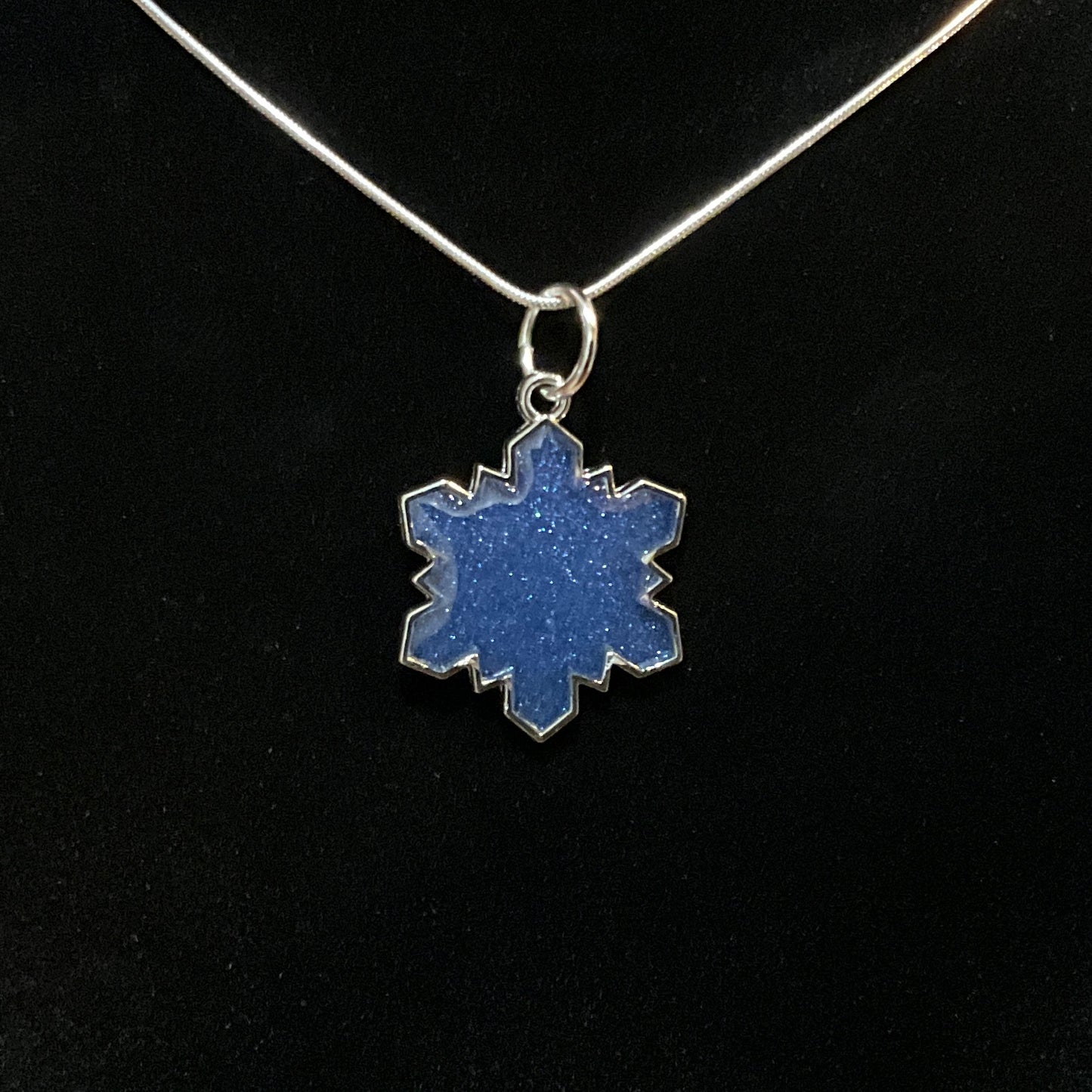 Schneeflockenkette Silber