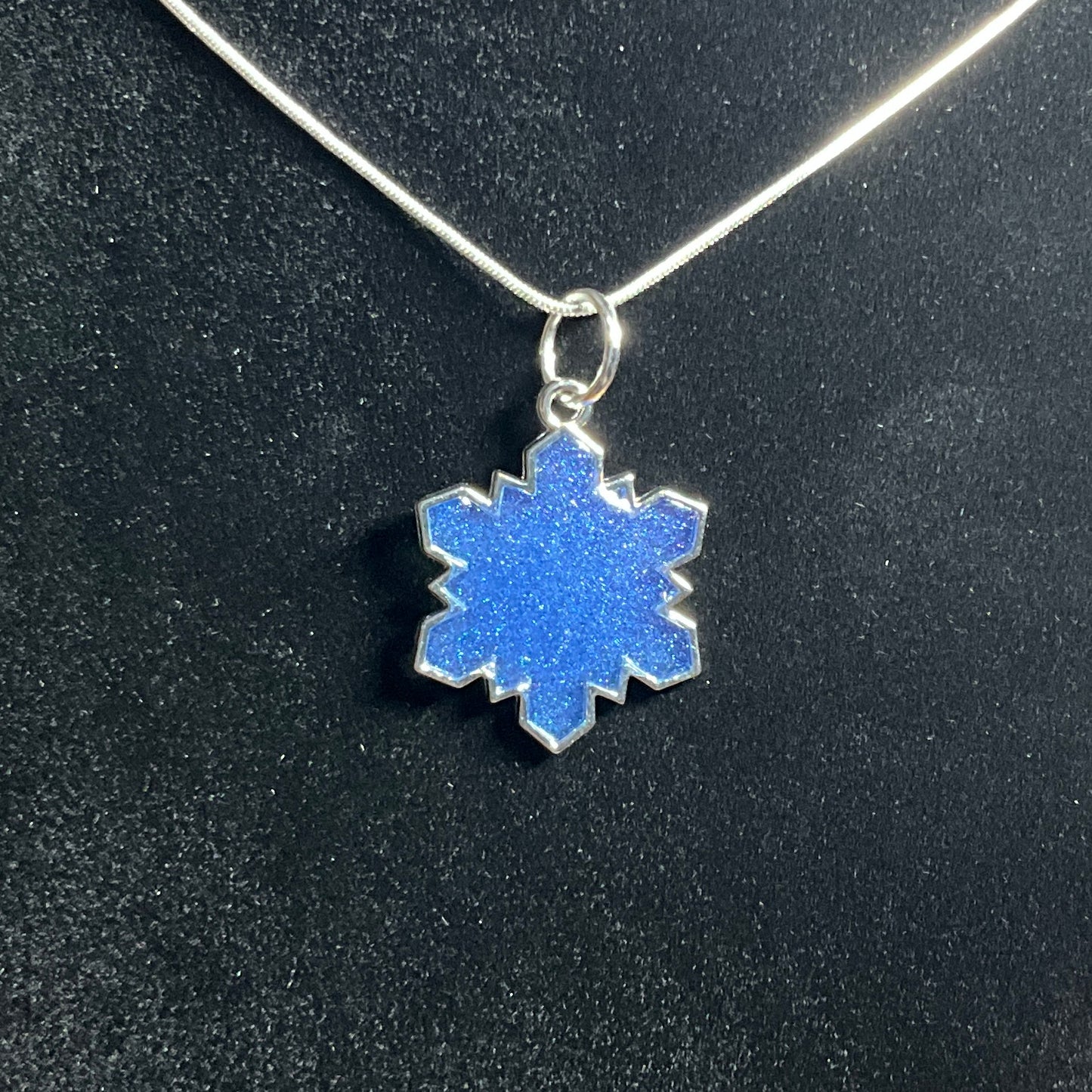 Schneeflockenkette Silber