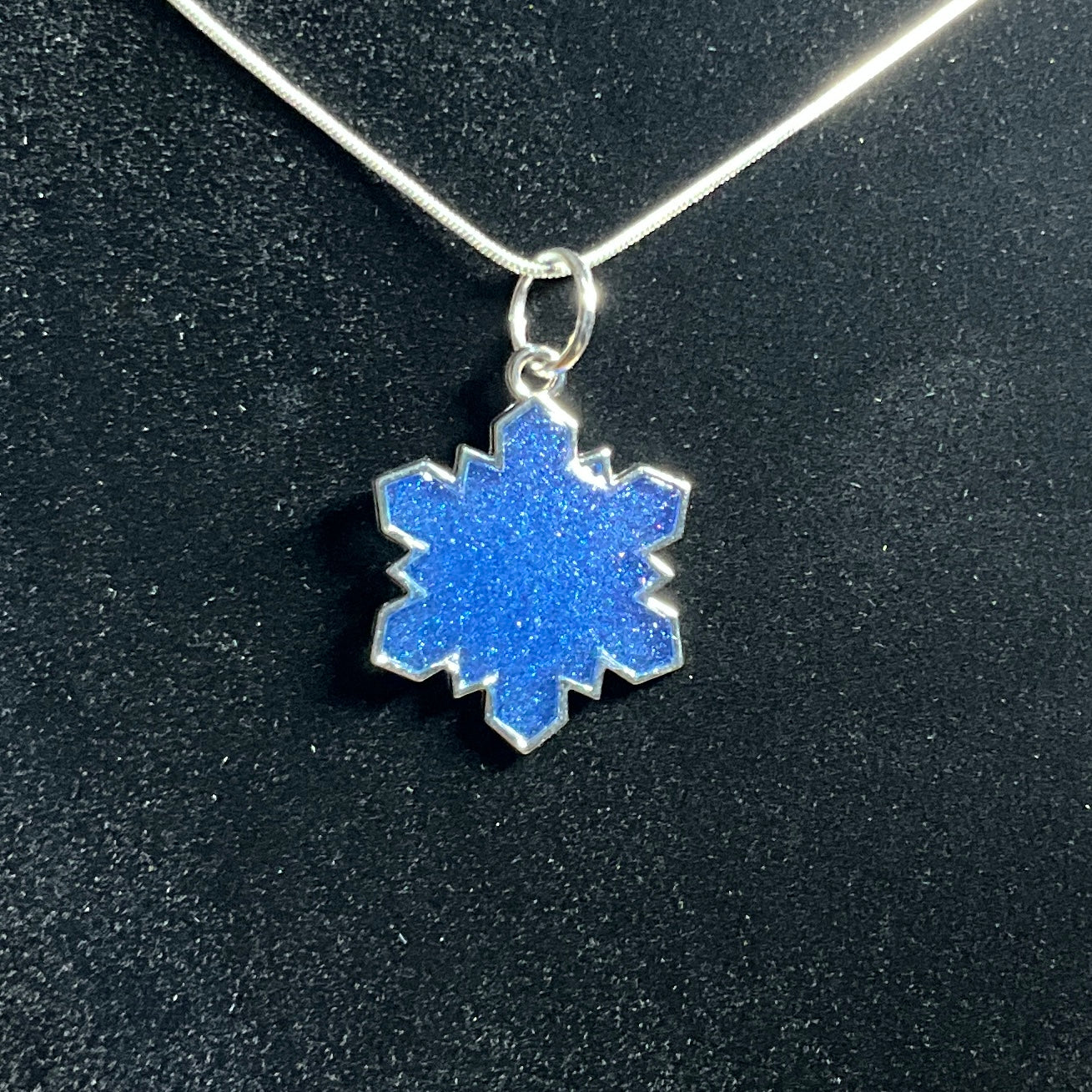 Schneeflockenkette Silber