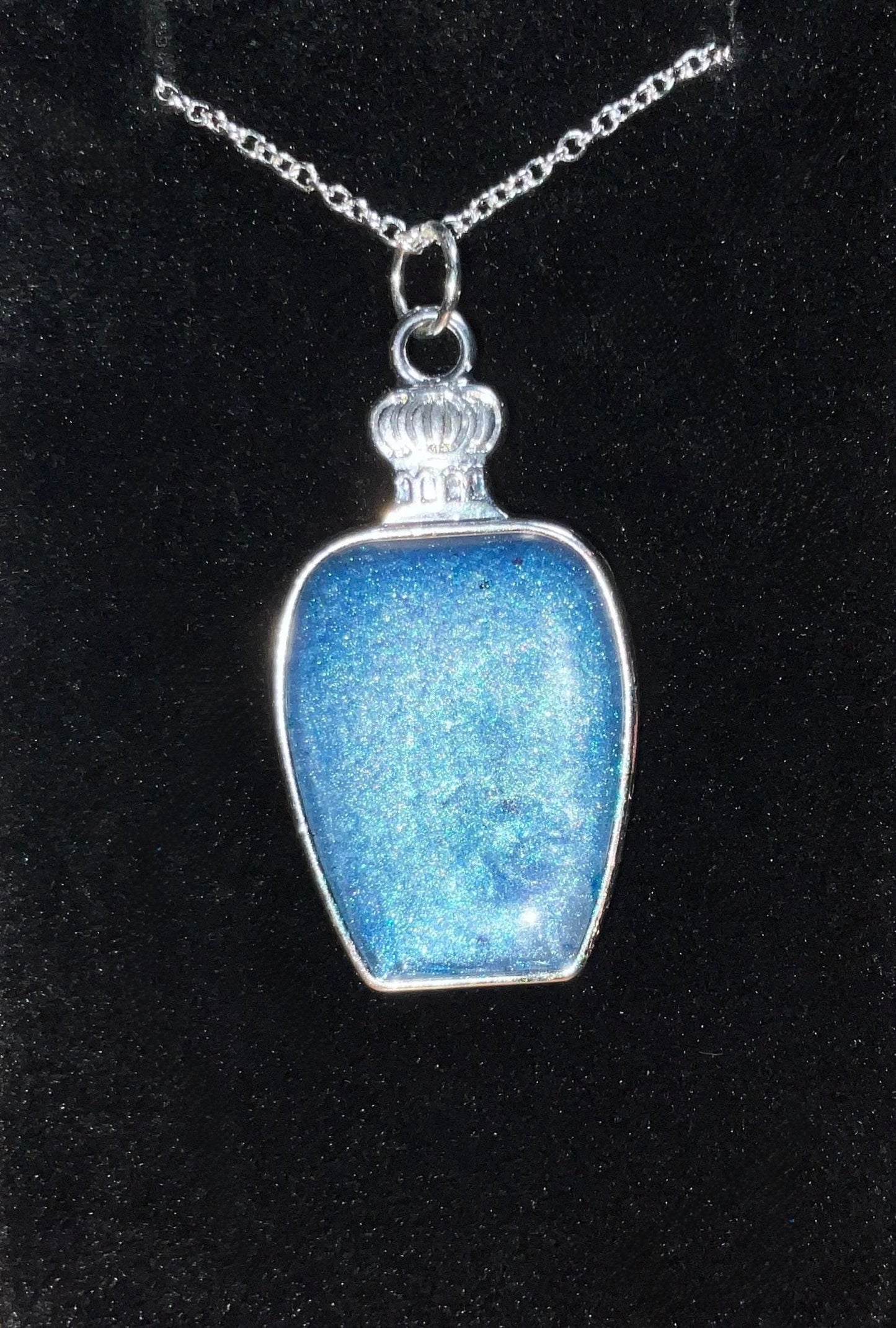 Blue Potion Bottle Necklace