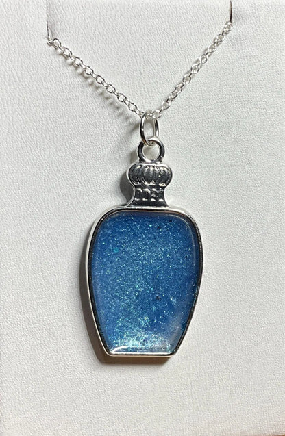 Blue Potion Bottle Necklace