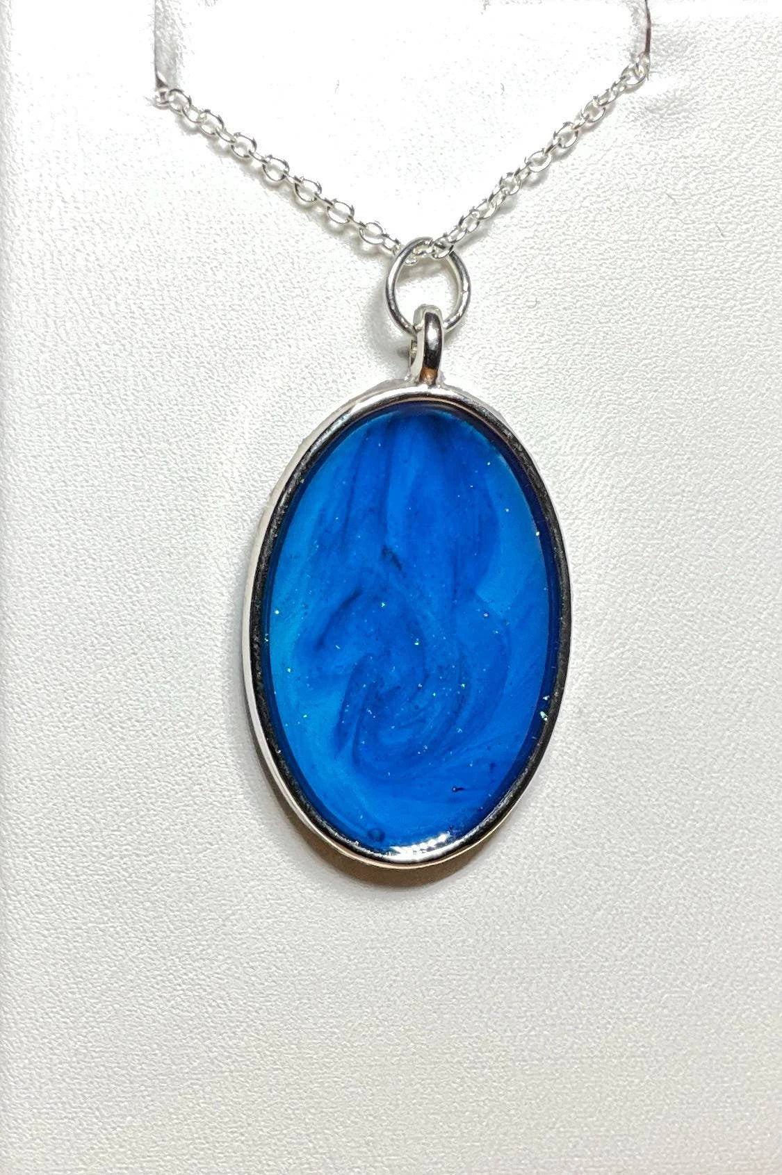 Blue Swirl Necklace