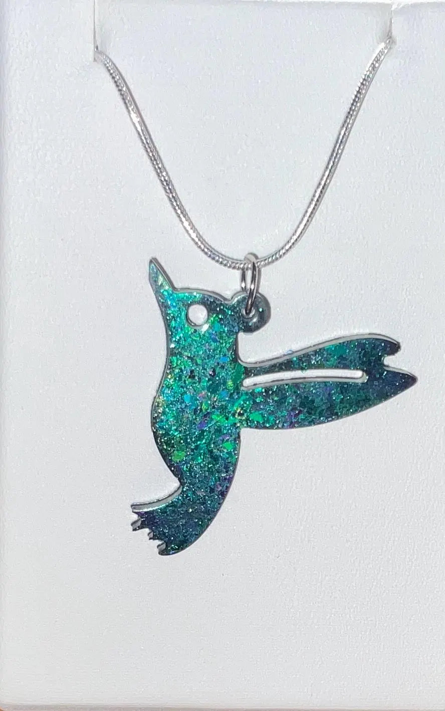 Color Shift Hummingbird Necklace