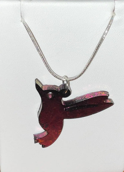 Color Shift Hummingbird Necklace