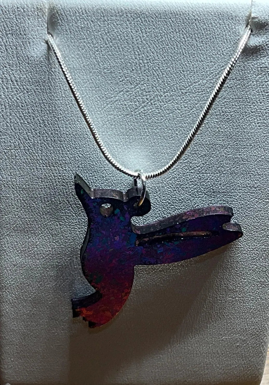 Color Shift Hummingbird Necklace