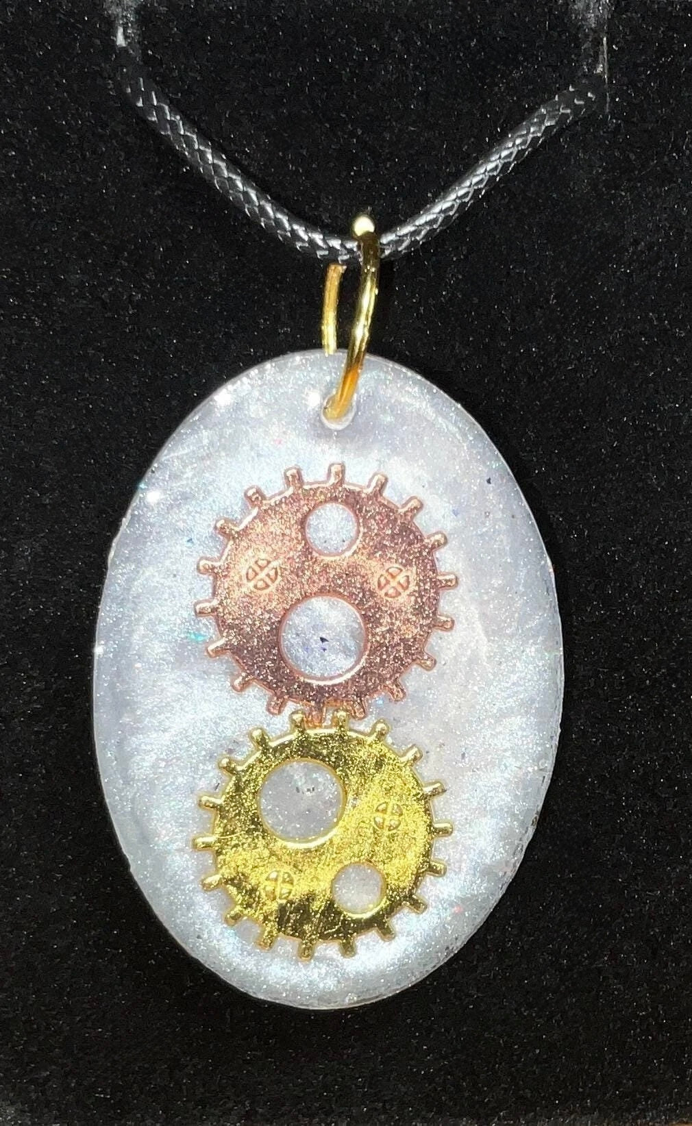 Gears Necklace Duo Dual Sided