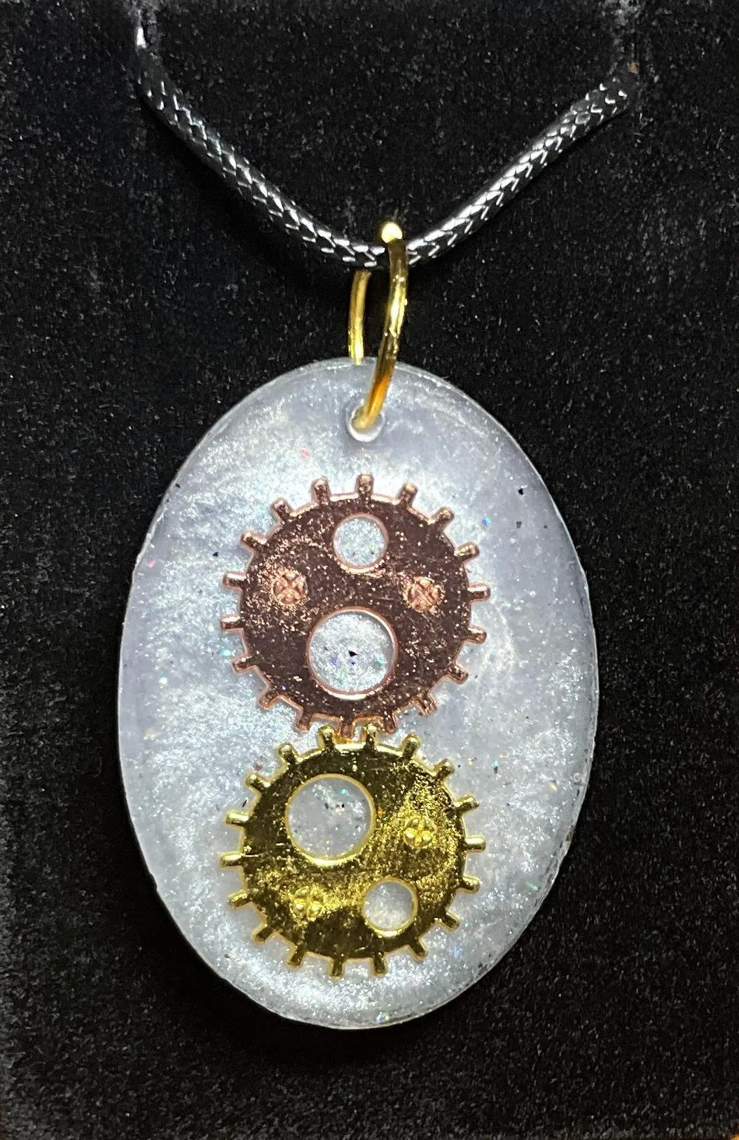 Gears Necklace Duo Dual Sided