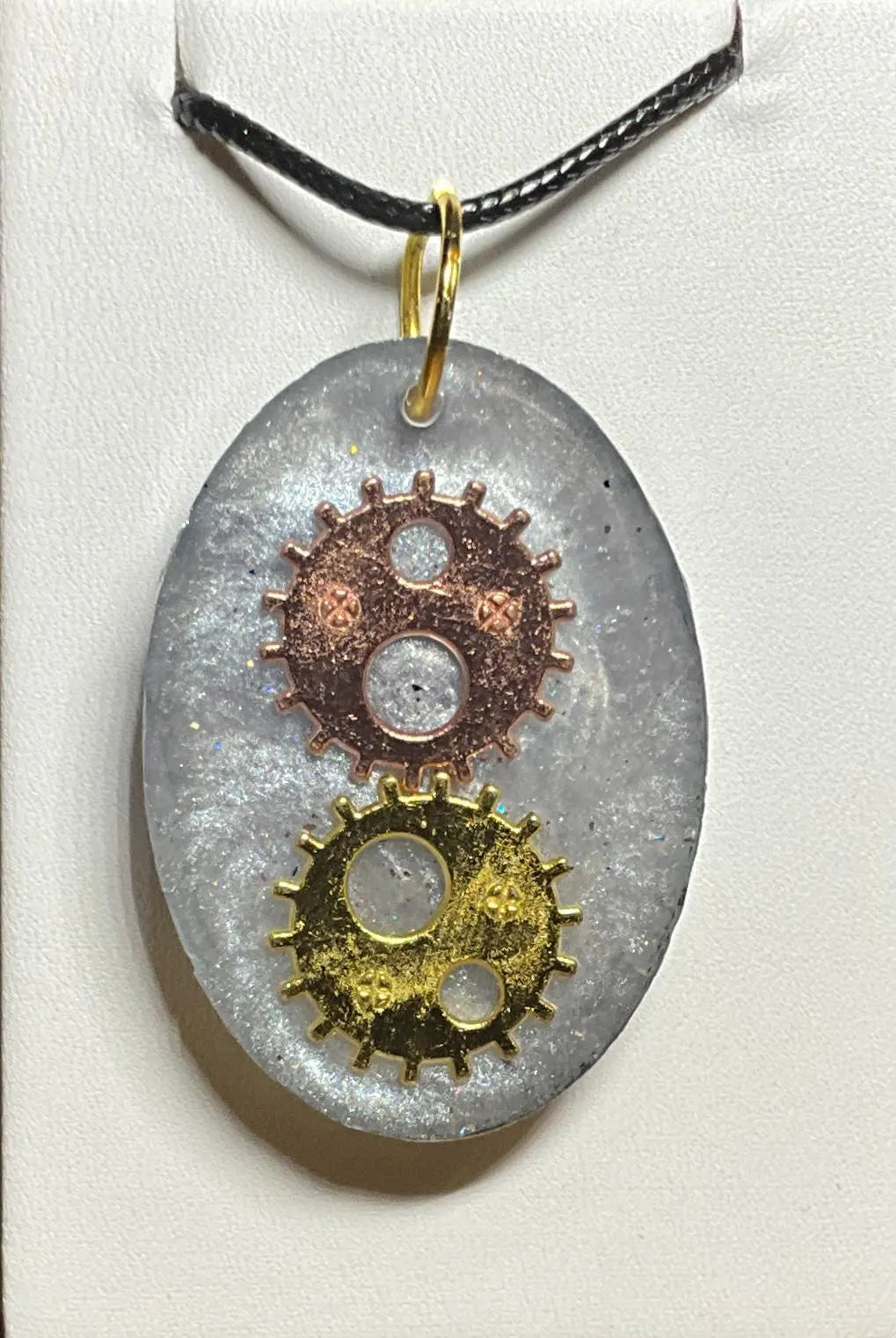 Gears Necklace Duo Dual Sided