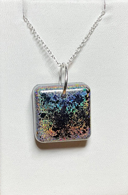 Holographic Flower Necklace