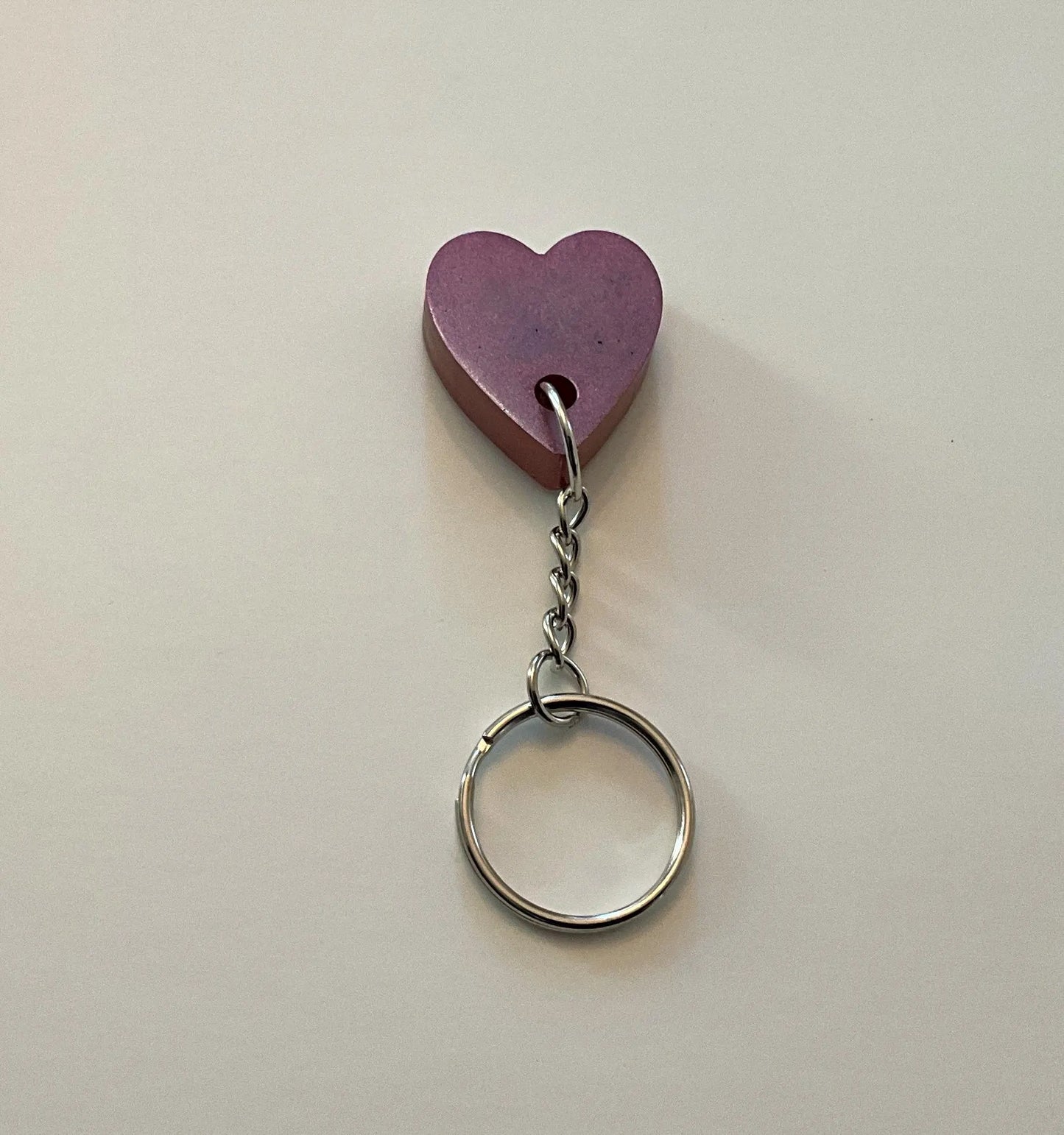 Key Holder Wall Decor w/5 Heart Key Rings