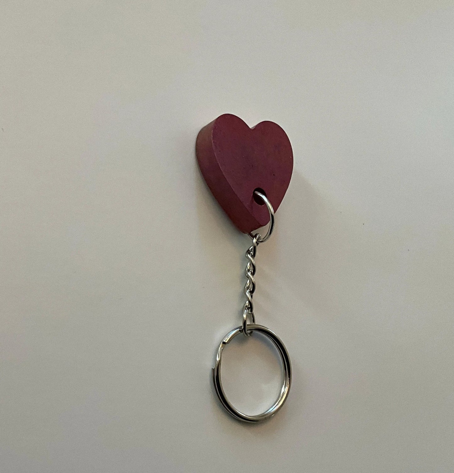 Key Holder Wall Decor w/5 Heart Key Rings