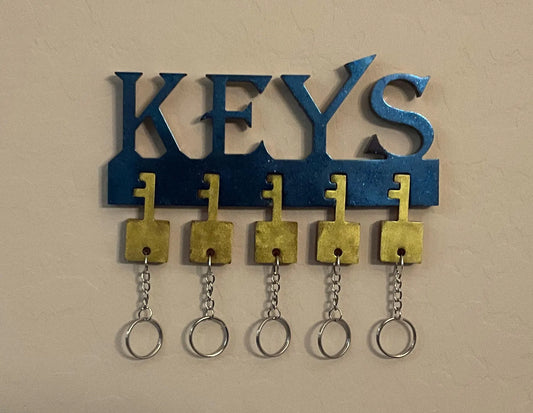 Key Holder Wall Decor w/5 Keychains