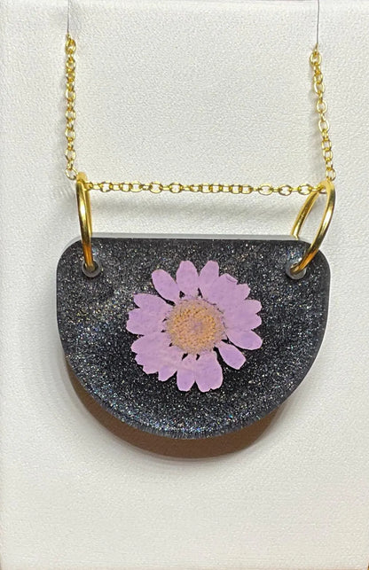 Pink Daisy Necklace