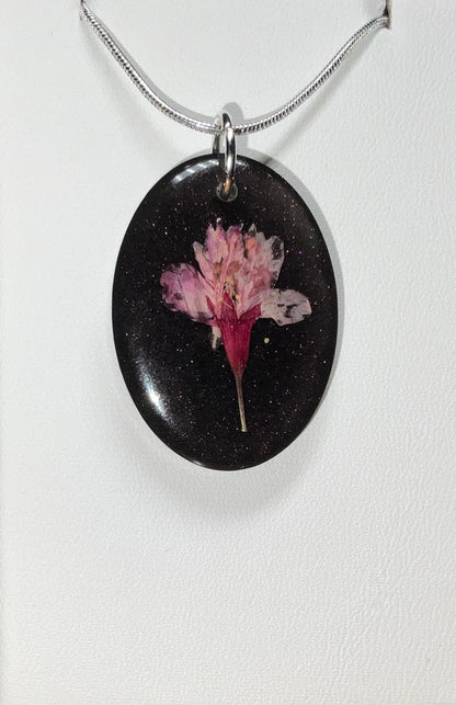 Pink Flower Necklace