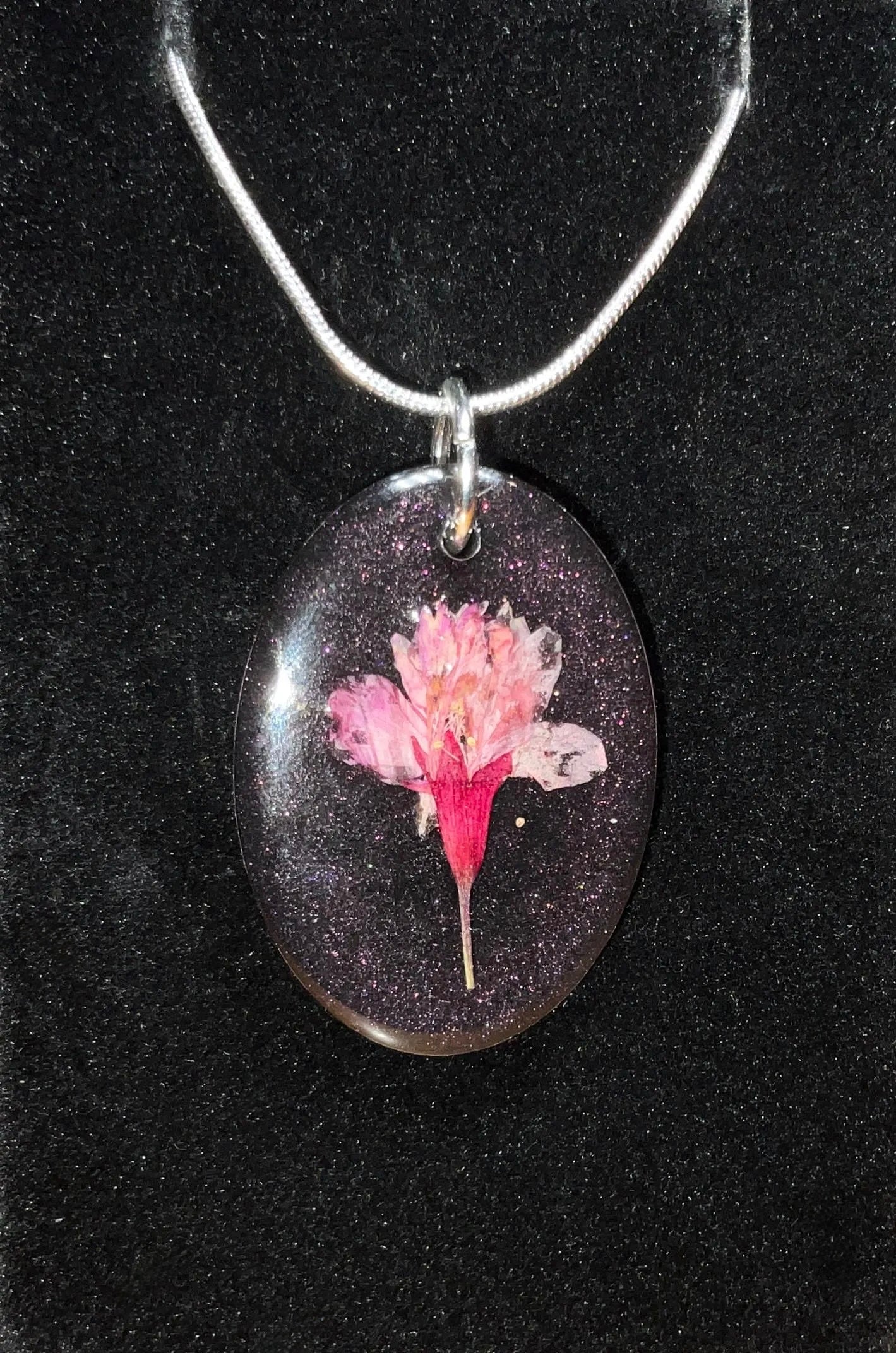 Pink Flower Necklace