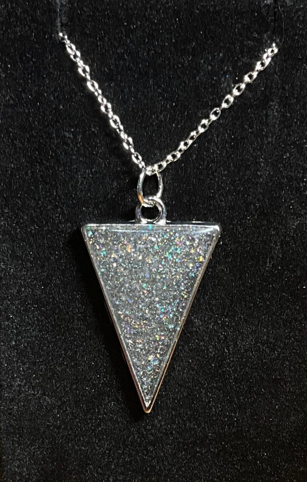 Sparkly Triangle Necklace