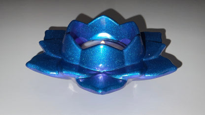 Color Shift Lotus Flower Tealight Candle Holder Blue Purple