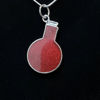 Red Potion Bottle Necklace