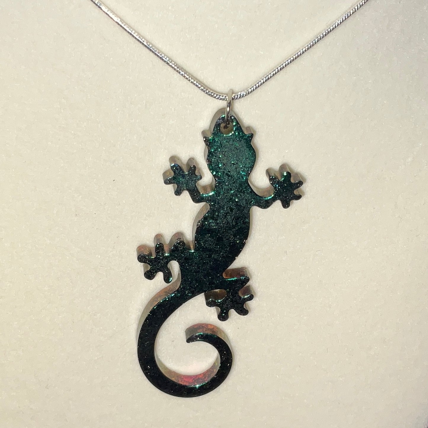 Color-Shift Lizard Necklace