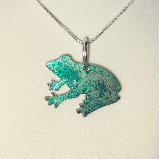 Color-Shift Frog Necklace