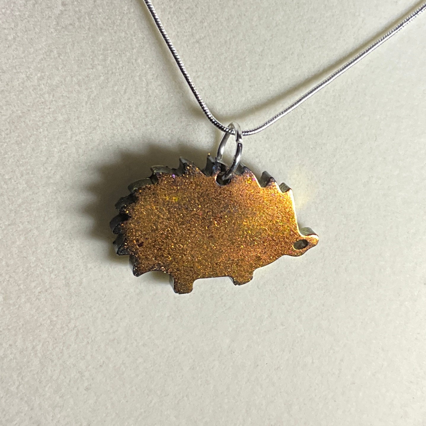 Color-Shift Hedgehog Necklace