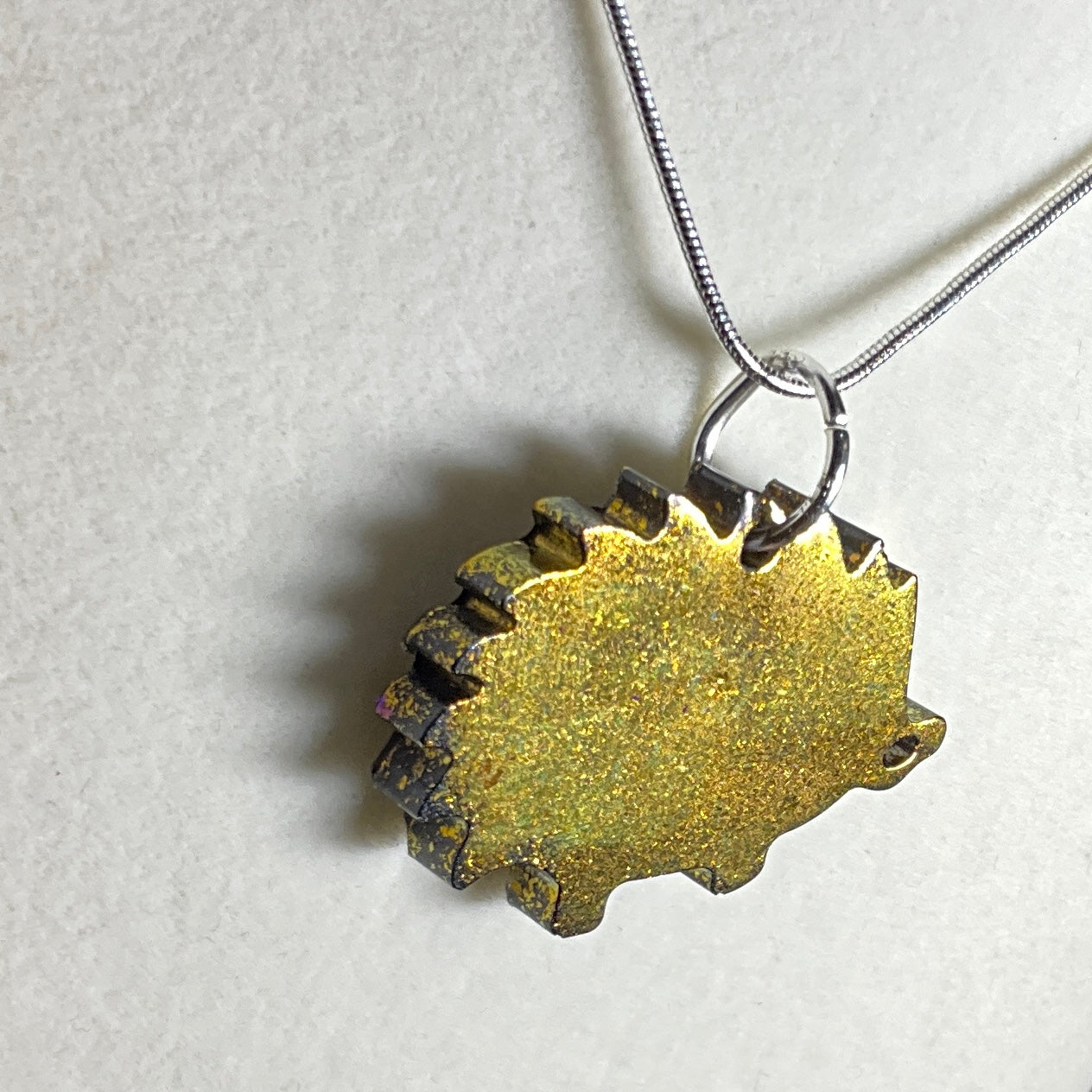 Color-Shift Hedgehog Necklace