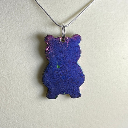 Color-Shift Bear Necklace